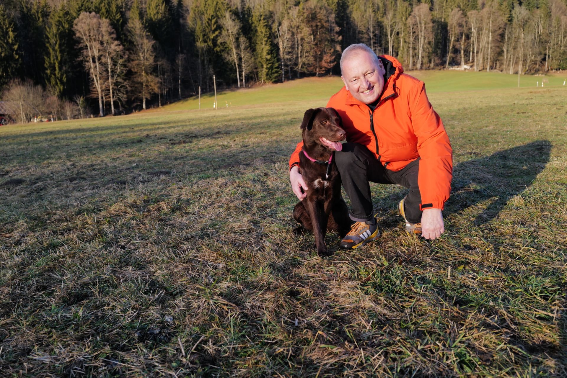 Peter Beierl mit Hund